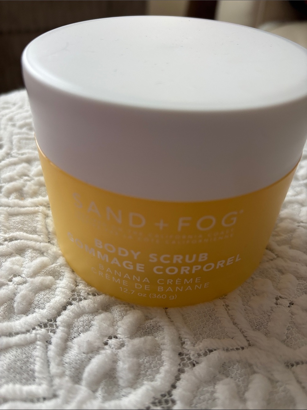 SAND + FOG Banana Crème Body Scrub — Yellow